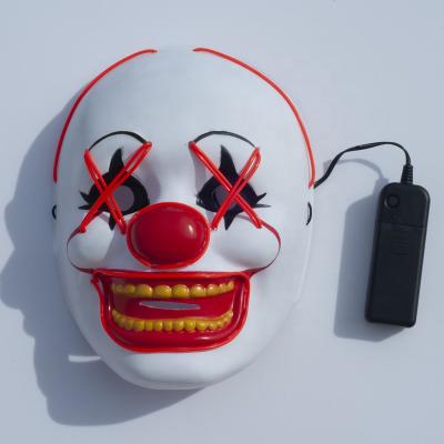 China Glowing party in the dark clown mask for cosplay. halloween party for sale