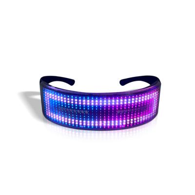 China Personality/Trendy/Fashion/Cool/Magic/DIY/APP Control Shining Glasses, Led Light Up Glasses For Party for sale