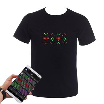 China For Party Wholesale Scrolling Led T-Shirt for sale