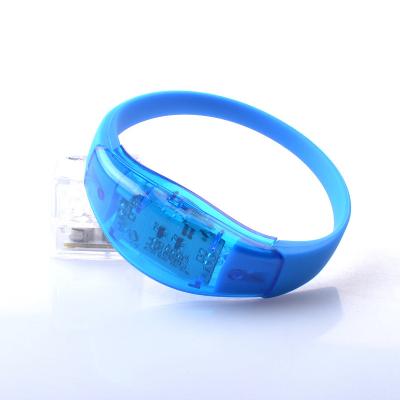 China Party Sound Active Led Wristband , Light Flashing Wristband For Party , Festival for sale