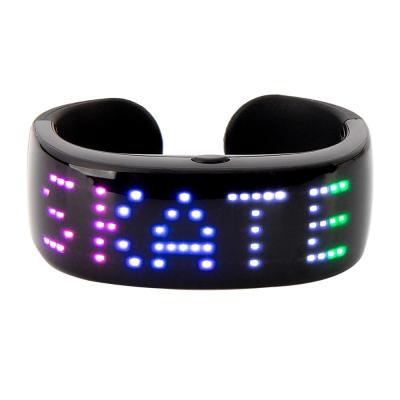 China DIY Programmable Blue Tooth Fitness Wristband, LED Display Light Up Wristband for Night Running/Recycling/Dancing, Wristbands for Kids Children for sale