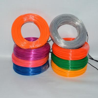 China EL decoation indoor and door illuminated neon wire 4mm for christmas day for sale