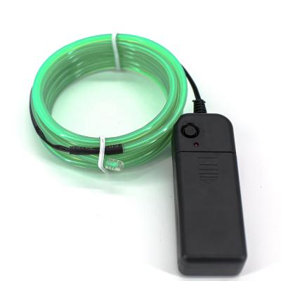 China DIY To Any Shape 2.8mm Green EL Wire , Bendable Advertising EL Wire for sale