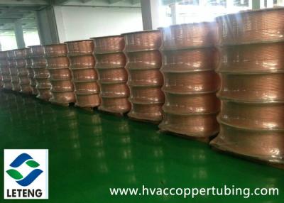 China Bright Surface Copper Compression Fittings , ASTM B359 Seamless Copper Pipe for sale