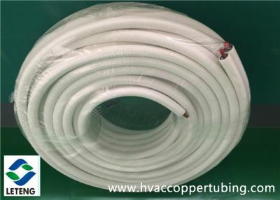 China Insulated Plastic Coated 22mm Flexible Copper Pipe For Air Conditioner M1 / UL94 for sale