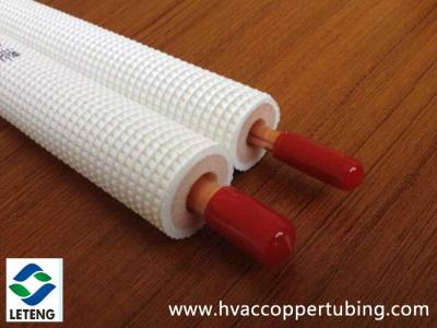 China 22mm Plastic Coated Copper Pipe , Anti UV PE Film Flexible Copper Tubing for sale