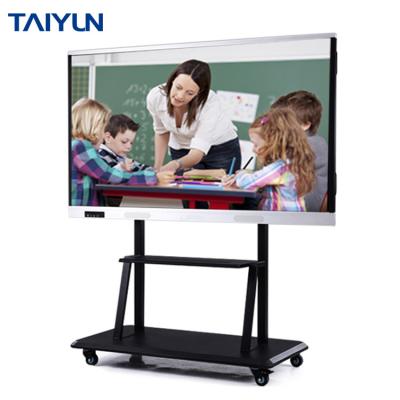 China School teaching and conference factory price 86 inch touch screen smart panel interactive free standing interactive whiteboard for sale