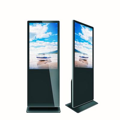 China New Indoor Smart 43 49 55 65 Inch FHD Kiosk LCD Display Screen Floor Stand Portable Touch LCD Digital Signage For Advertising Display for sale