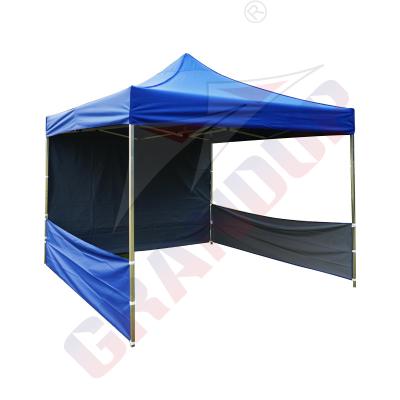 China Water Proof Outdoor Advertising Sound Up Gazebo Folding Canopy Tent With Half Sidewalls for sale