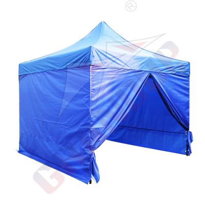 China 2019 CHEAP Customized Oxford Gazebo Folding Tent For Sale With Logo Printing Side Walls for sale