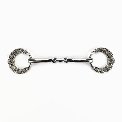 China Spanish Fashion Style Horse Snaffle Bit Stainless Steel Riding Equipment for sale