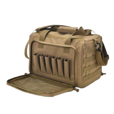 China Outdoor Bag Chain Bag Molle System 600D Tactical Waterproof Gun Shooting Gun Case Pack Hunting Accessories Khaki Tools Throw Bag for sale