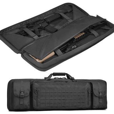 China Outdoor Tactical Rifle Case Bag Gun Backpack Molle System Backpack Carry Rifle Bag Double Gun Rifle Bag for sale