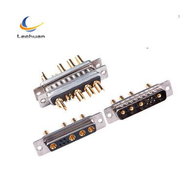 China 15Pin PCB Male And Female Gold Plated D-SUB /DC Connector for sale