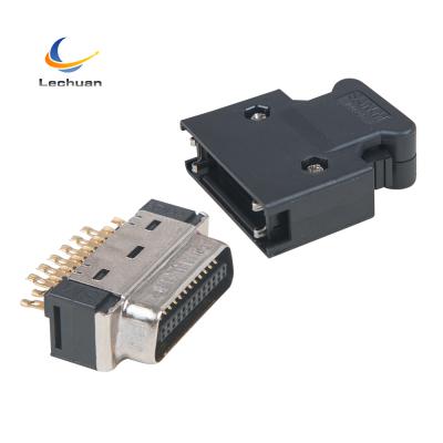 China Solder 3M 26 Pin Buckle Latch Type SCSI MDR I/O Connector 10126-3000PE (Mini D Ribbon) for sale