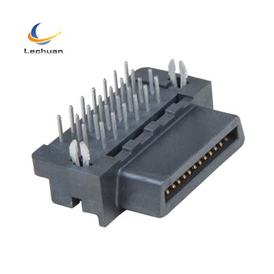 China 26-20/26/40/60/68/80/100/120/ Automotive Pin Board To Board Mini D SCSI Plastic Female Right Angle Ribbon (MDR) Connector for sale