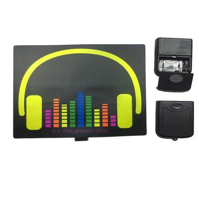 China Party Sound Activated Flash LED Animated Glow Light Panel For T-shrit, EL Panel T-shirt Low Price Wholesale for sale