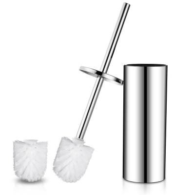 China Modern Luxury Decorative Toilet Bowl Brushes Sweep And Holder Set For Bathroom With Ventilated Drying Rack for sale