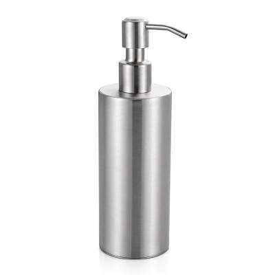 China Foam Soap Dispenser Bathroom Kitchen Stainless Steel Metal Hand Sink Shower Dish Soap Dispenser Liquid Foaming Bottle For Hotel for sale