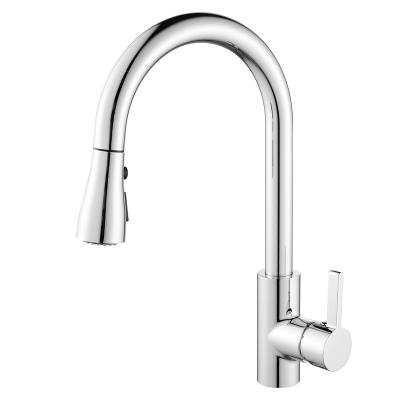 China Pull Out Kitchen Faucet Anti-splash New Universal Spray Stainless Steel Modern Brass Zinc Alloy Gourmet Sink Mixer Taps for sale