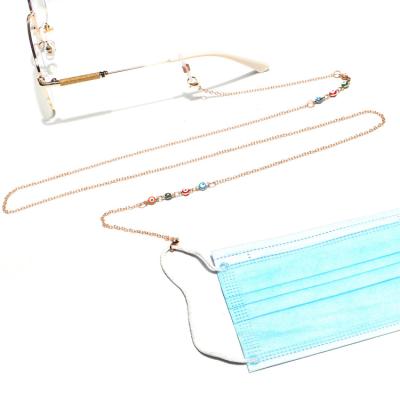 China Chain for Mask or Eyewear Facemask Lanyard Chain Eyeglasses Holder Eye Charms Chain Holder Women Masking Glasses with Clips for sale