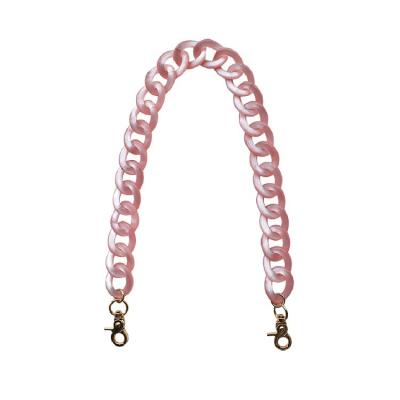 China Fashiontable Customize 60/120cm Resin Handbag Chains Shoulder Strap For Handbag Accessories Acrylic Ladies Bag Chain for sale