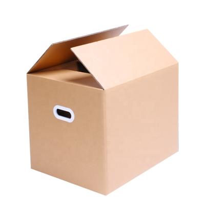 China Large Factory Customized Recyclable Extra Tough Thick Corrugated Leather Moving Logistics Carton Big Box for sale