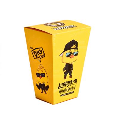 China Recyclable Wholesale Paper Food Packing Box Fried Chicken Packing Box Disposable Takeout Box for sale