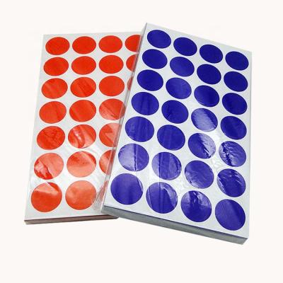 China Wholesale Design Office Waterproof Colorful Empty Daily Mark Custom Round Sticker Adhesive Label for sale