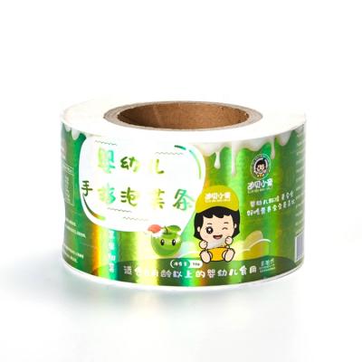 China Waterproof Environmental Custom Paper Sticker Label Roll Machine Label Sticker For Brand Logo Jar Labels for sale