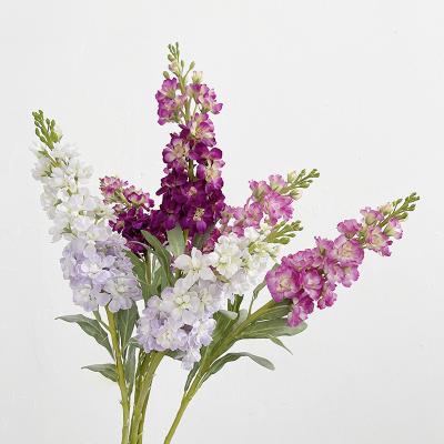 China Real touch latex flower J-023 artificial latex delphinium flower artificial consolida wholesale in latex silk for wedding centerpiece hotel home decor for sale