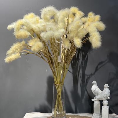 China N-097 Eco-Friendly / Durable Artificial Feather Pampas Grass Flower Arrangement Bouquets With Fluffy Parts Artificial Feathers For Decor for sale