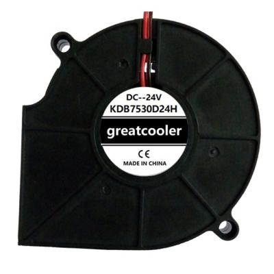 China Brushless Processor 75X75X30mm 12V 24V DC DC Cooling Fan for sale