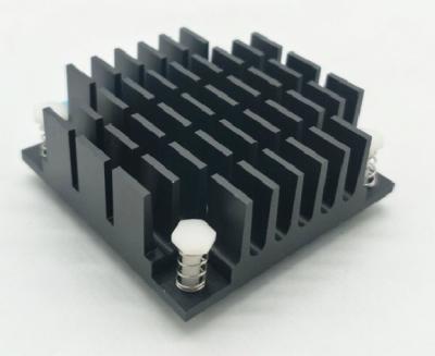 China Small Black Aluminum Heatsinks / Custom Machining Anodizing Aluminum Heatsinks 4 for sale