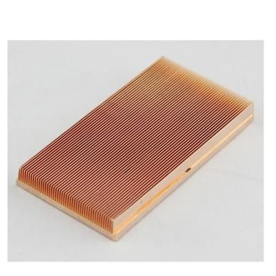 China Copper/aluminum alloy heatsink-1 copper anodized dodging fin for sale