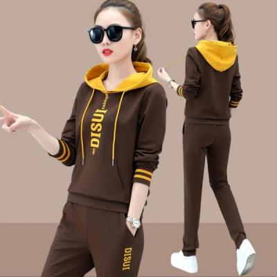 China Hot-selling Women's Casual Plus Size Jogging Suit Sportswear Ladies Viable 2 Pieces Set Women Sportswear Tracksuits for sale