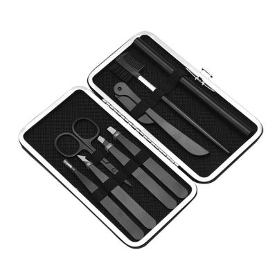 China High Quality Portable Private Label Eyelash Eyebrow Makeup Beauty Set For Women Men Trimmer Razor Tweezers With Portable Case for sale