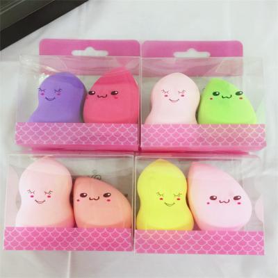 China Hot Seeling Animal Sponge High Quality Cruelty Free Synthetic Hair Private Label Water Drop Makeup Blast Makeup Facial Sponge for sale