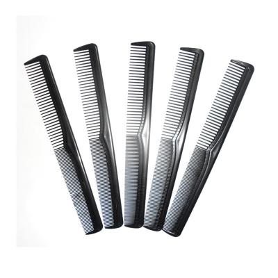 China Hot Selling Plastic Styling Comb Barber Hair Comb Cutting Comb Lighter With Fine Wide Tooth for sale