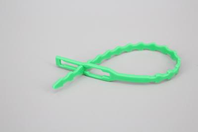 China DEMOELE 165mm CE ROHS REACH PA66 releasable fixed nylon bead cable ties knot zip ties for sale