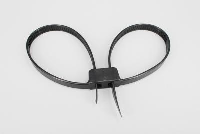 China DEMOELE Black and white Handcuffs Cable Ties With High Tensile Strength for sale