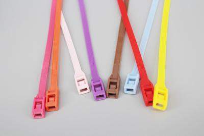 China DM-8*350mm red blue yellow pink orange color plastic fastening band indoor playground cable ties children toy cable ties for sale