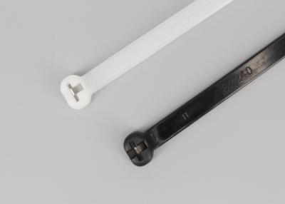 China Black and Natural Nylon Stainless Steel Barb Inlay Cable Tie for sale