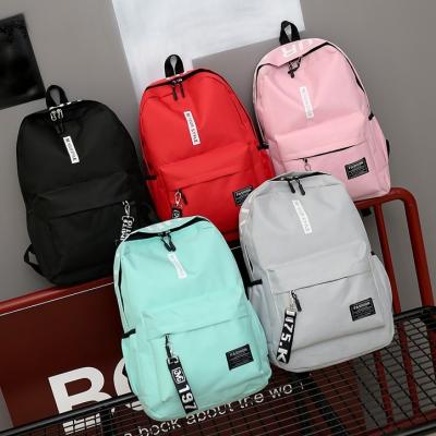 China New Female Backpack Student Backpack Large Capacity School Bag Shoulder Summer Female Outdoor Casual Waterproof Nylon Bag for sale