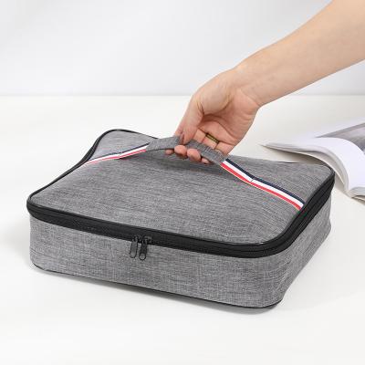 China Thermal Insulation Lightweight Waterproof Bag Portable Lunch Box For Students To Work Aluminum Foil Thickened High Appearance Lunch Bag for sale