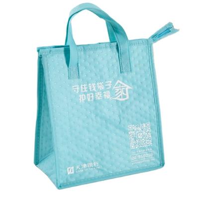 China Large Capacity Waterproof Portable Refrigerated Insulation Bag Nonwoven Aluminum Foil Cooler Takeaway Bag for sale