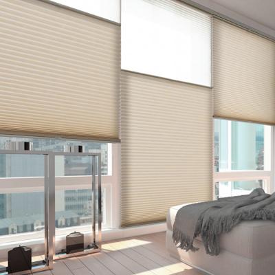 China Minimalist Cordless Pleated Room Blackout Cellular Honeycomb Light Filtering Darkness Shade Blind Shade for sale