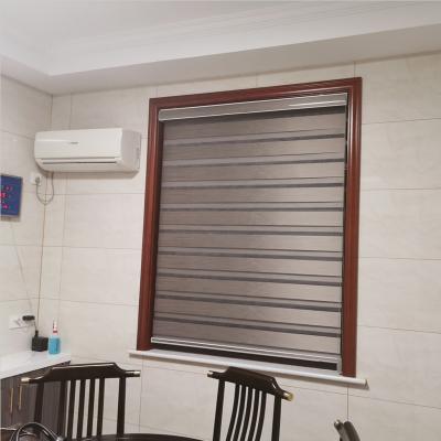 China Morden Luxury Pure Color Shade Zebra Blackout Blinds Wholesale Zebra Fabric For Roller Shade Roller Blind Zebra for sale