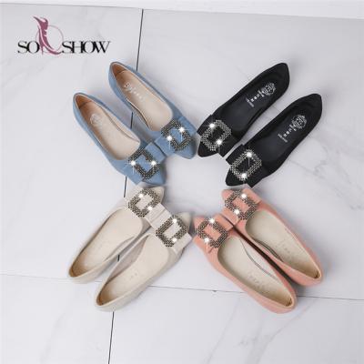 China Fashion Trend Comfort Flat Shoes With Buckle For Women Flat Shoes Women for sale