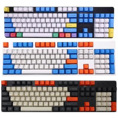 China Universal PBT Teclado Mecunico Axis Teclados Gaming Black Wireless Key Covers Custom Backlit Cute Mechanical Keyboard Keycaps for sale